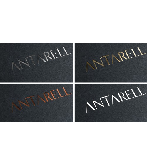 Sacs papier personnalisés noir grand format Antarell avec marquage doré à chaud intemporel Sacs papier personnalisés noir grand format Antarell avec marquage doré à chaud intemporel