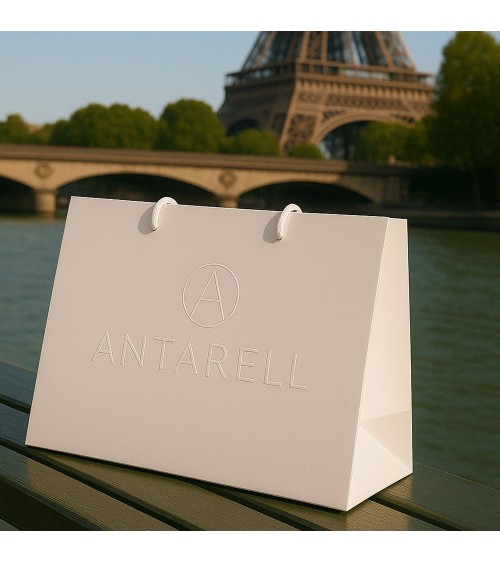 Sac Papier Luxe Blanc PERSONNALISABLE pour Boutique L43 x H32 x P14 cm (XXL) – Dorure Logo