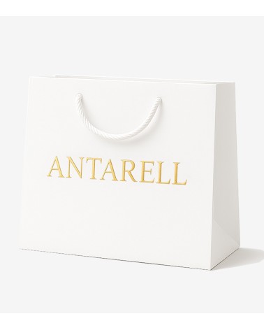 Sac Papier Luxe Blanc PERSONNALISABLE pour Boutique L43 x H32 x P14 cm (XXL) – Dorure Logo