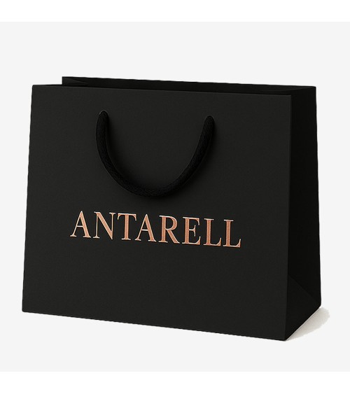 Sac Papier Luxe Noir PERSONNALISABLE pour Boutique L43 x H32 x P14 cm (XXL) – Dorure Logo